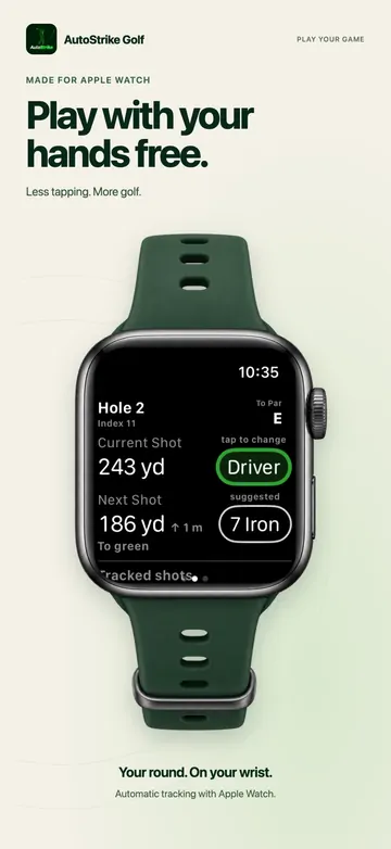 Play with your hands free on Apple Watch.