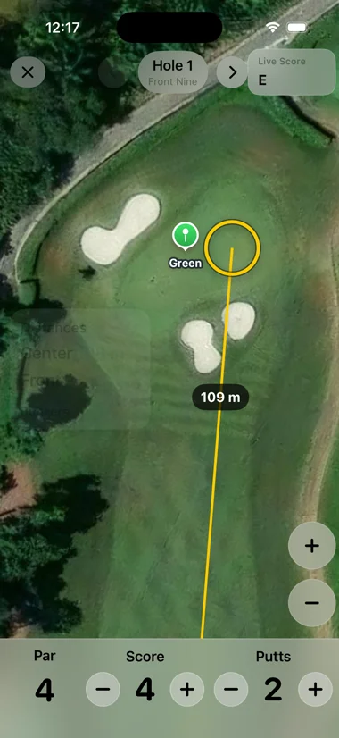 AutoStrike Golf on iPhone